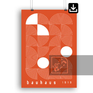 1919 Αφίσα Τέχνης Bauhaus Ausstellung