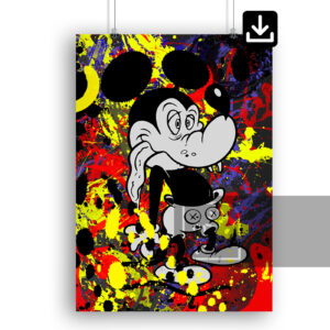Mickey Mouse Αφίσα Ψηφιακή Λήψη