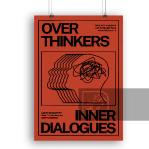 Overthinkers Μοντέρνα Αφίσα