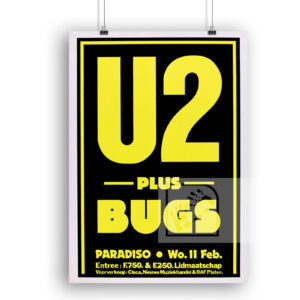 U2 1981 Αφίσα Συναυλίας Άμστερνταμ