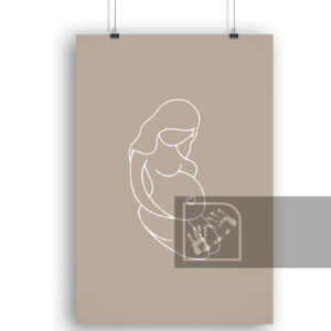 Έγκυος Γυναίκα Αφίσα Φιγούρα