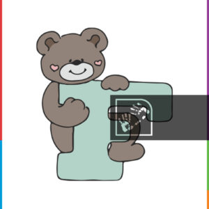 Αρκούδα με το Γράμμα F