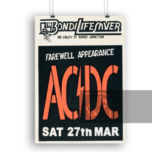 Αφίσα ACDC 1976 Farewell Concert Poster