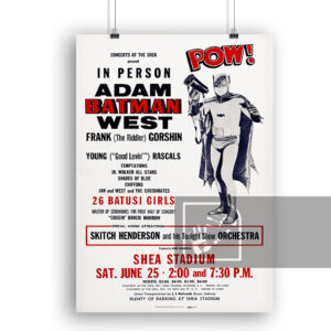 Αφίσα Batman,Young Rascals, Shea Stadium 1966