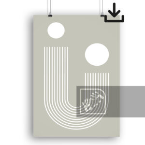 Αφίσα Bauhaus Λήψη Ψηφιακή Λευκό