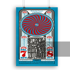 Αφίσα Bill Graham Grateful Dead Jefferson Airplane Butterfield 1966