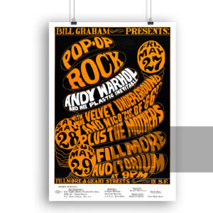 Αφίσα Bill Graham Velvet Underground Andy Warhol 1966 Fillmore