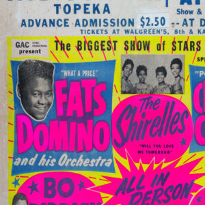 Αφίσα Bo Diddley Fats Domino Concert Poster 1961