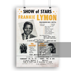 Αφίσα Eddie Cochran Frankie Lymon The Coasters 1958