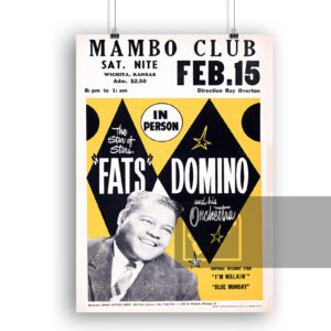 Αφίσα Fats Domino 1958 Mambo Club