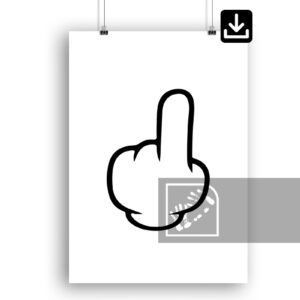 Αφίσα Mickey Mouse Χέρια Ψηφιακή Λήψη