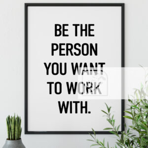 Αφίσα Αποφθέγματος Be The Person