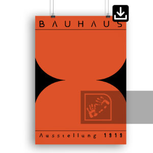 Αφίσα Τέχνης Bauhaus Ausstellung 1919