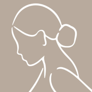 Αφίσα Τέχνης Φιγούρα Έγκυος Γυναίκα σε Line Art