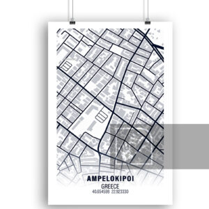 Αφίσα Χάρτη από Αμπελόκηποι