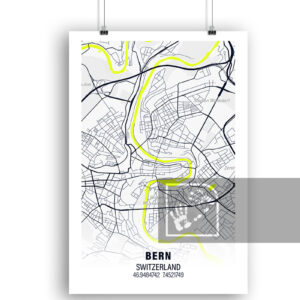 Αφίσα Χάρτη από Βέρνη