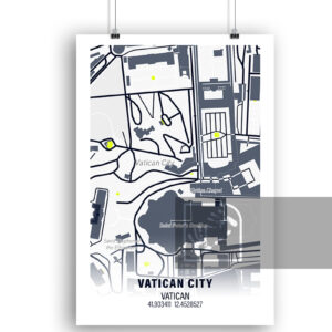 Αφίσα Χάρτη από Βατικανό