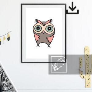 Αφίσα Ψηφιακό Προϊόν Κουκουβάγια