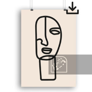 Αφηρημένο σχέδιο προσώπου