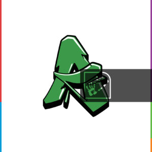 Γραμματοσειρά Green Γκράφιτι με το Γράμμα A