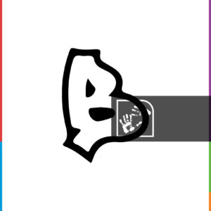 Γραμματοσειρά Γκράφιτι με το Γράμμα B