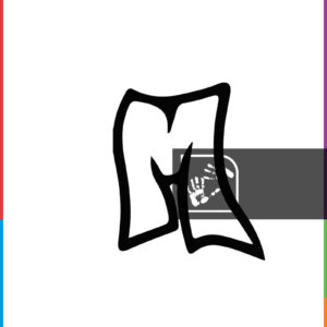 Γραμματοσειρά Γκράφιτι με το Γράμμα M