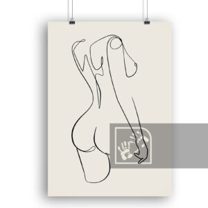 Γυναίκα Αφίσα Αφηρημένη Τέχνη