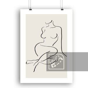 Γυναίκα Καθιστή Αφηρημένη Τέχνη