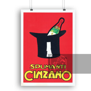 Διαφημιστική Αφίσα Κρασί Spumanti Cinzano 1970