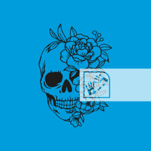 Κρανίο με Λουλούδια