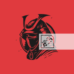 Μάσκα Ψηφιακό Προϊόν Σαμουράι Πολεμιστής