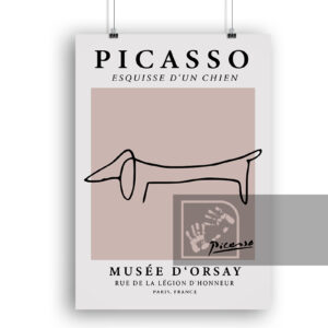 Μοντέρνα Αφίσα Picasso Dog