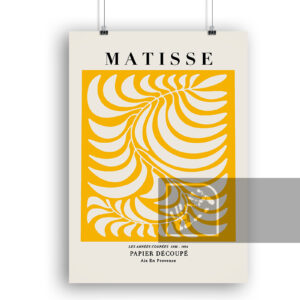 Μοντέρνα Αφίσα Ανρί Ματίς Κίτρινο
