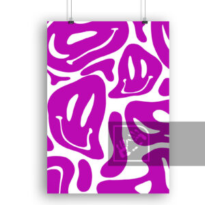 Μοντέρνες Αφίσες Ροζ Λιωμένο Χαμόγελο