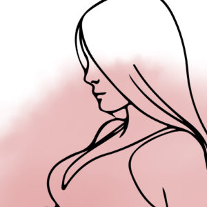 Φιγούρα Εγκύου Γυναίκας Αφίσα Line Art