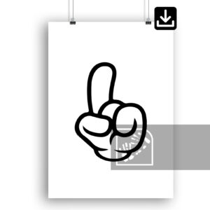 Χέρια Αφίσα Ψηφιακή Λήψη Mickey Mouse