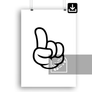 Χέρια του Mickey Mouse Αφίσα Ψηφιακή Λήψη