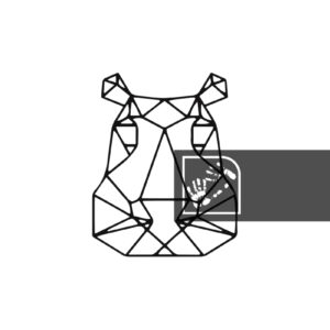 Ψηφιακό Προϊόν Γεωμετρικό Ιπποπόταμος