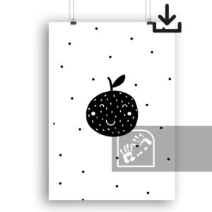 Ψηφιακό Προϊόν Μήλο Ασπρόμαυρο