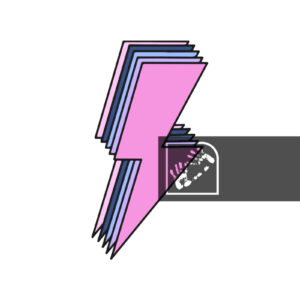 Ψηφιακό Προϊόν Σχήμα Καρτούν Πολύχρωμες Αστραπές